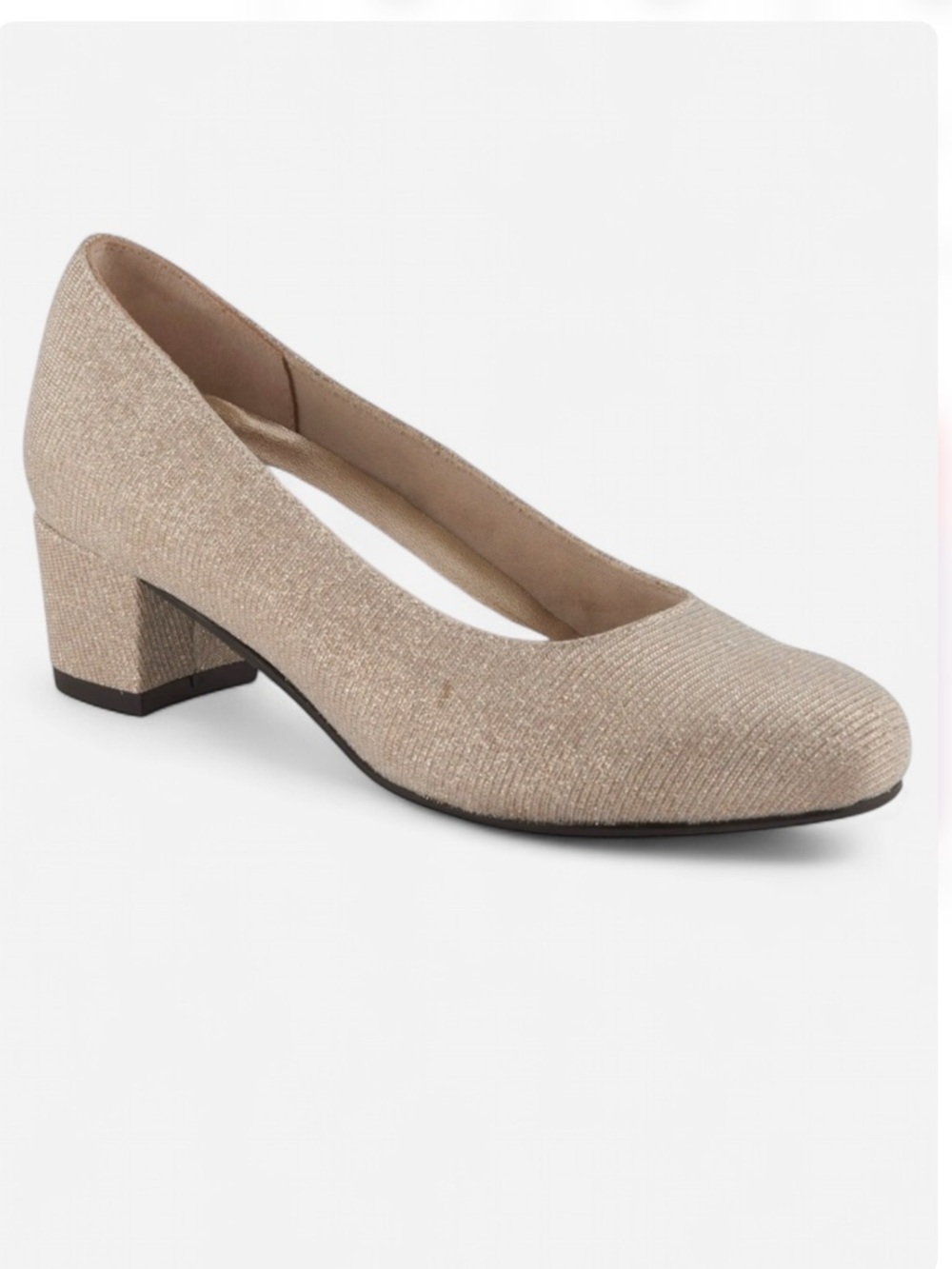 David Tate Suave Pump in a Sparkly Champagne Size 10 Narrow